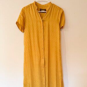 Reformation silk button down maxi dress